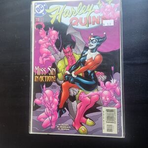 DC Harley Quinn Comic with Pink and Black Cover